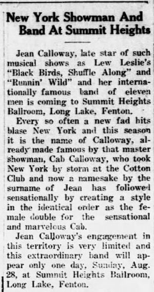 Summit Heights Resort Dance Hall - Historical Article (newer photo)